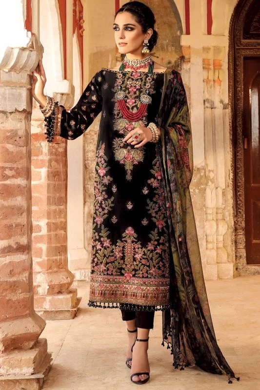 Al Karam Festive Collection - FC-26J-21-BLACK - 2 Piece