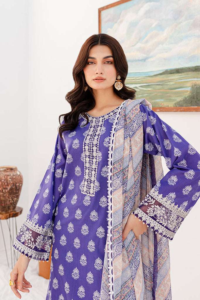 Tabeer Printkari Summer Lawn Collection D-9A - Riana - Image 3