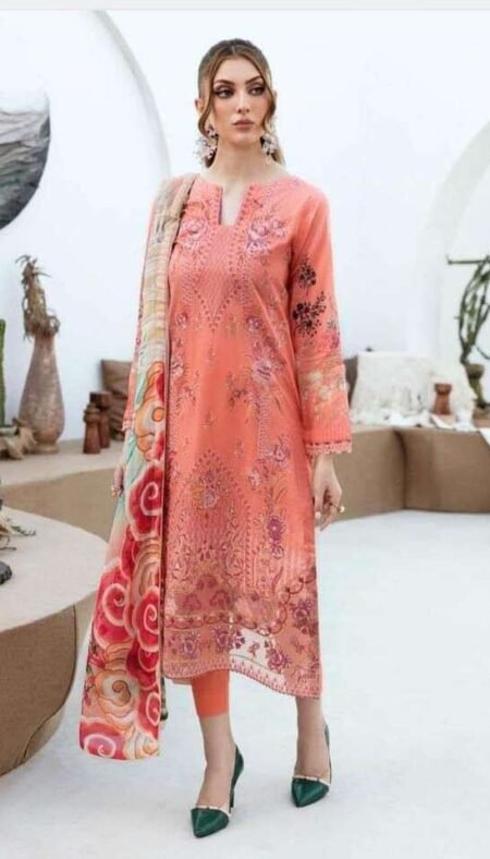 Printed Indian Cotton Collection - Orange & Wine