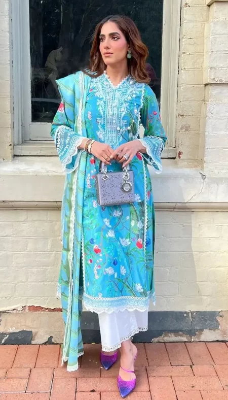 Shiree By Sable Vogue Embroidered Lawn D-05 Flower of Paradise