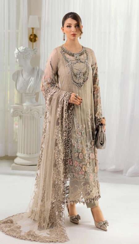 Maria B Chiffon Luxury Formals (Premium Copy) - MPC-25-107