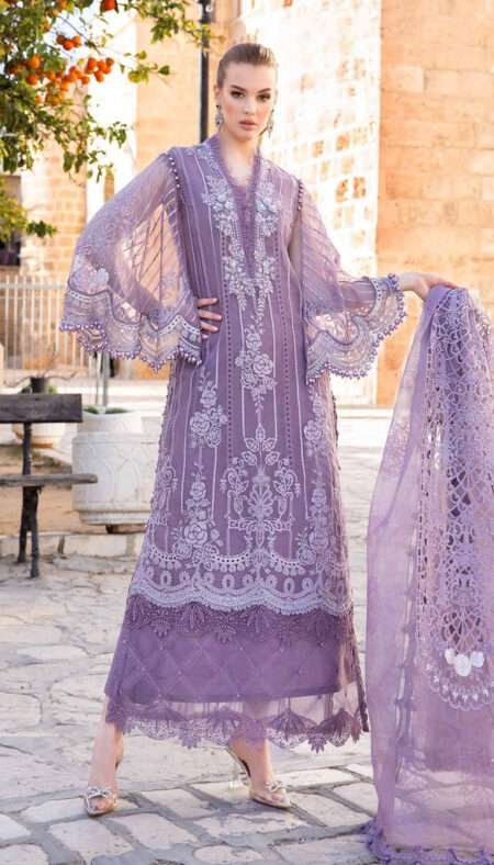 Maria B Luxury Lawn Collection  D-1A.