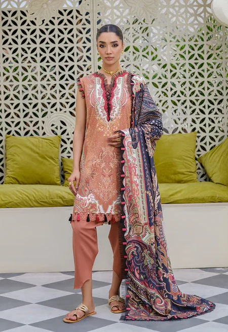 Jade Urbane Linen Prints Collection - Peach