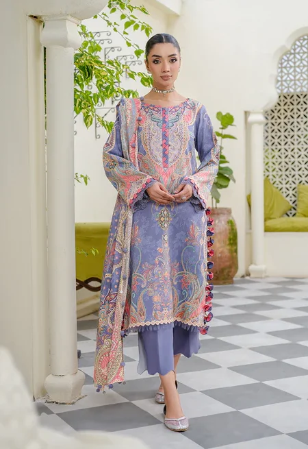 Jade Urbane Linen Prints Collection - Soft Blue