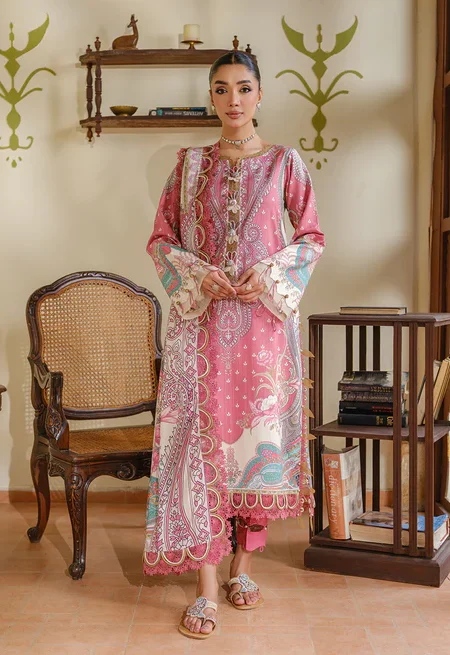 Jade Urbane Linen Prints Collection - Baby Pink