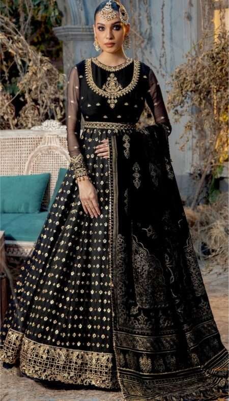 Anaya by Kiran Chaudhry Velour De Fete Velvet - ESMERALDA