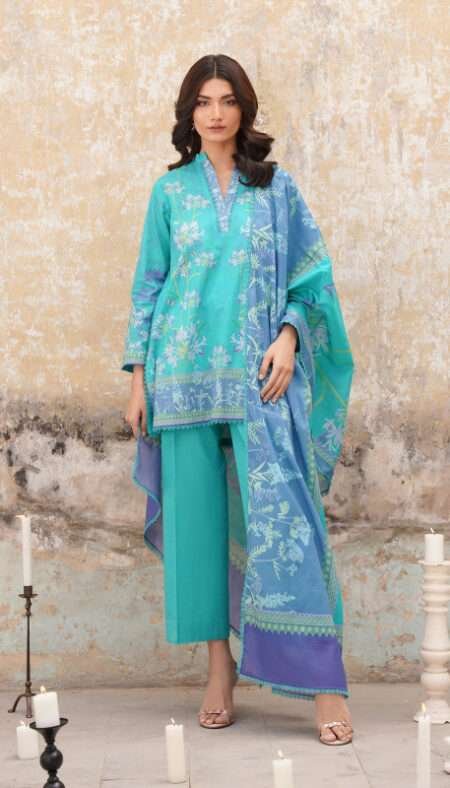 Sahar Selene Unstitched Lawn Exclusive- Lavender Skies