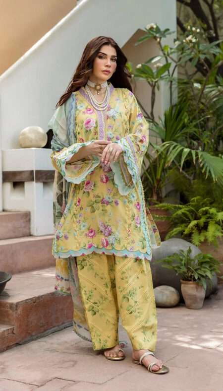Elaf Prints Lawn Collection - 5B SAFFROSE