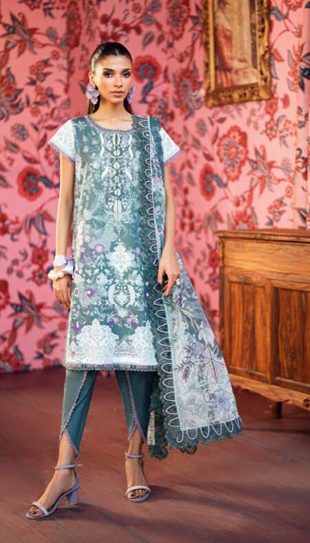 Jade Urbane Printed Lawn With Chiffon Dupatta - 20961 B