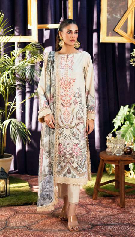 Jade Urbane Printed Lawn With Chiffon Dupatta - 20962 A