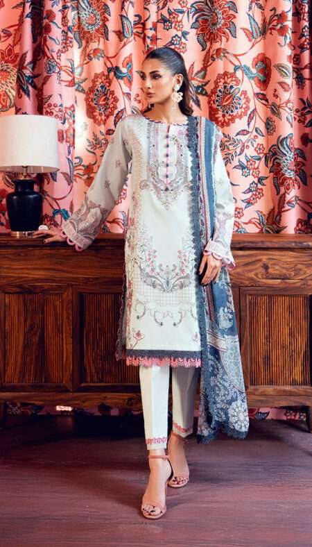 Jade Urbane Printed Lawn With Chiffon Dupatta - 20967 A