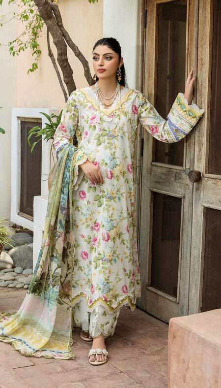 Elaf Prints Lawn Collection - 5A GLADIOLUS GRACE