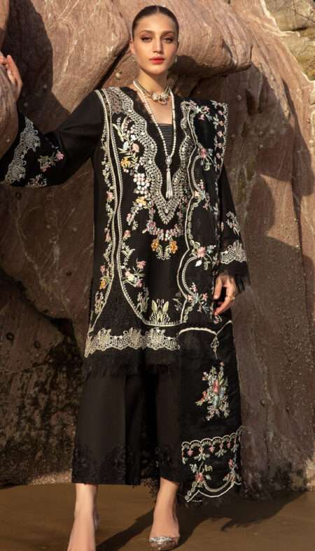 Crimson X Saira Shakira Luxury Lawn - Lolita Onyx - 1A
