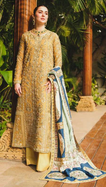 Saira Shakira x Hania Aamir Luxury Wedding Formals - Marigold