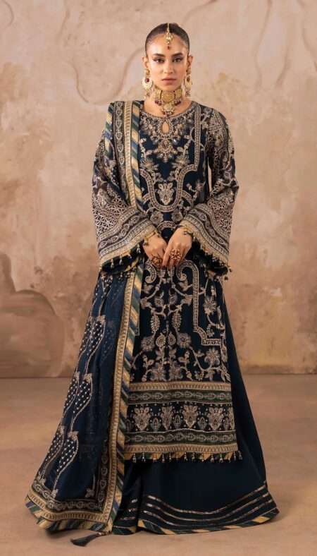 Barroco By Adans Libas Embroidered Chiffon - Design 03