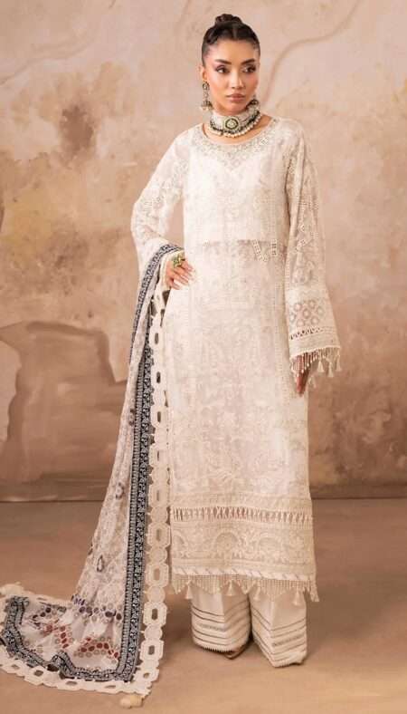 Barroco By Adans Libas Embroidered Chiffon - Design 08