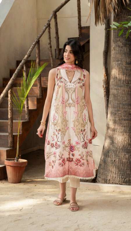 Firdous Sunspell Lawn Collection - D143 - Lychee