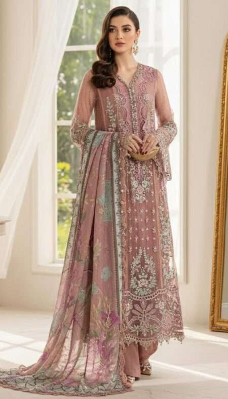 Ronak E mehal ZA Cloths Semi Stitched Chiffon Vol 2 - D5